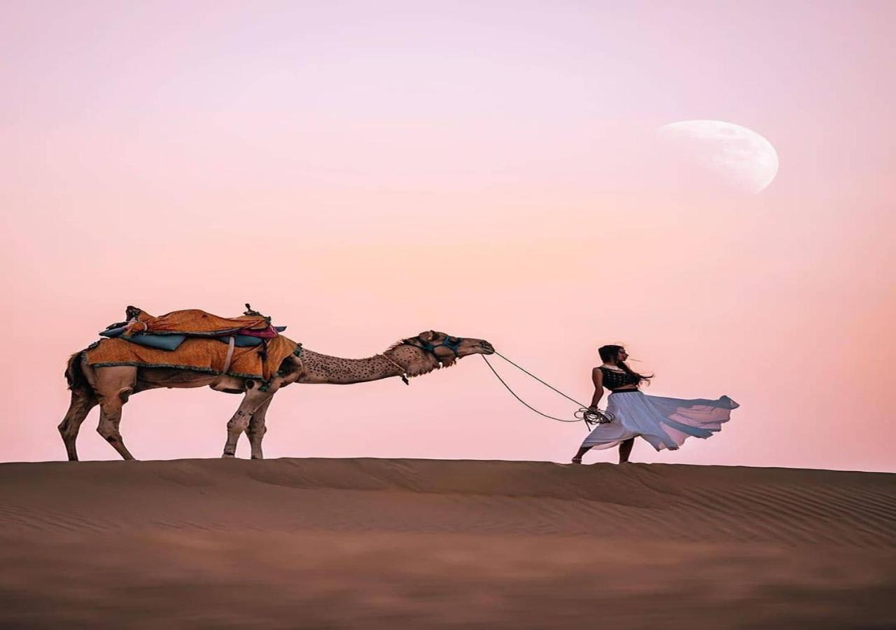 Sky Desert Safari Camp Jaisalmer Bagian luar foto