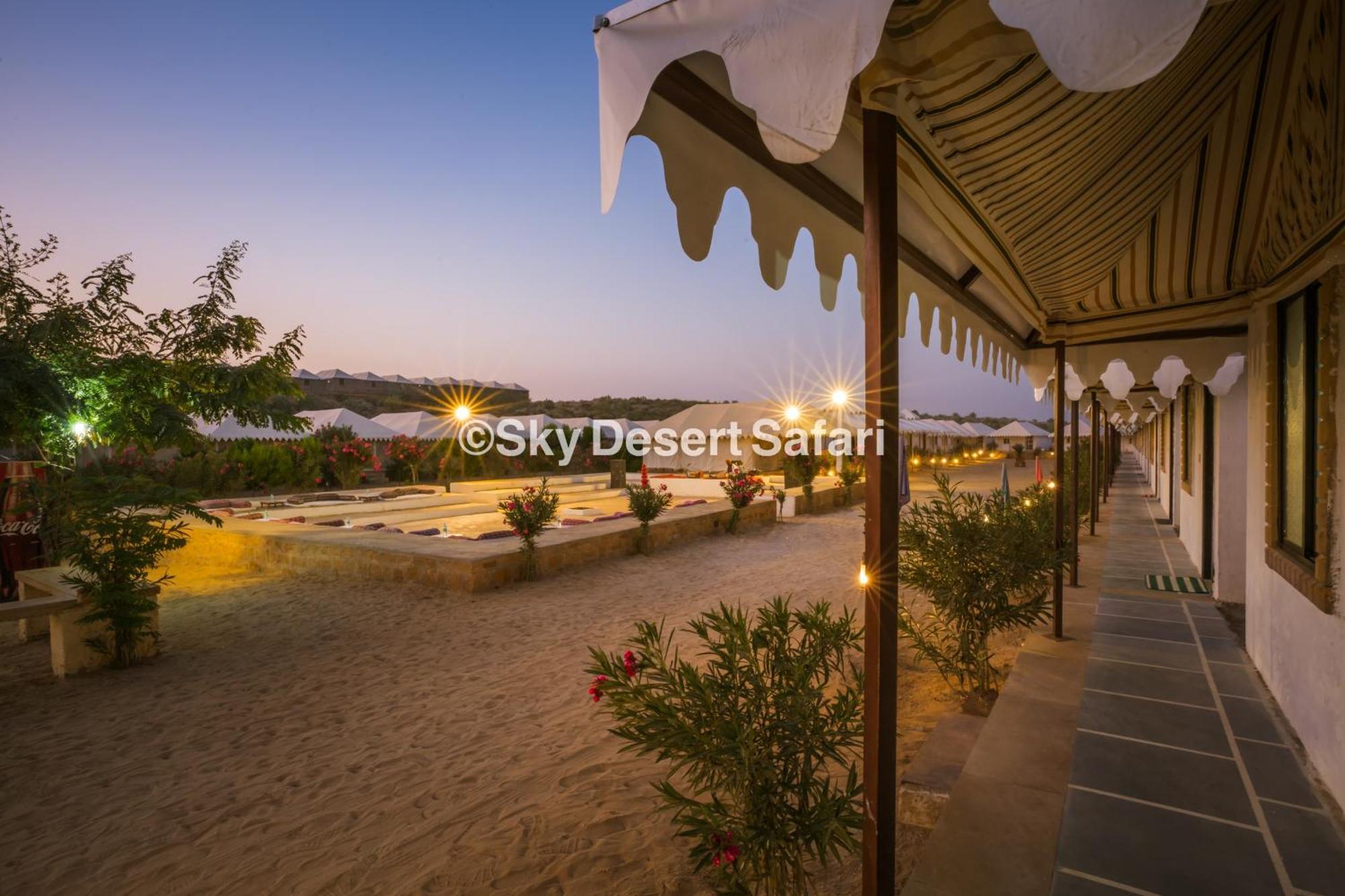 Sky Desert Safari Camp Jaisalmer Bagian luar foto