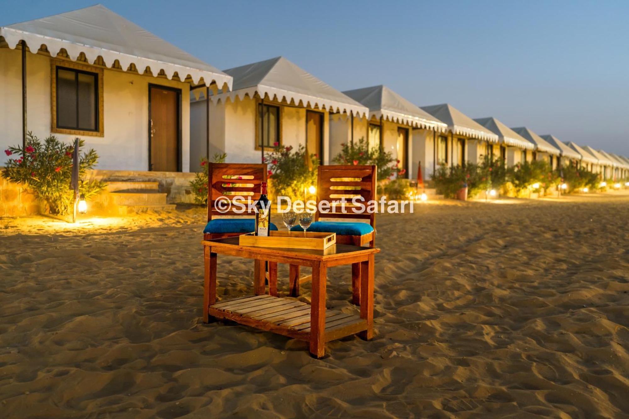 Sky Desert Safari Camp Jaisalmer Bagian luar foto